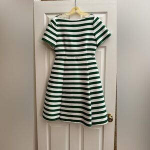Kate Spade green and white striped dress, size 8.  Worn once.